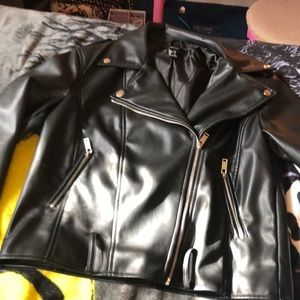 Fake leather jacket
